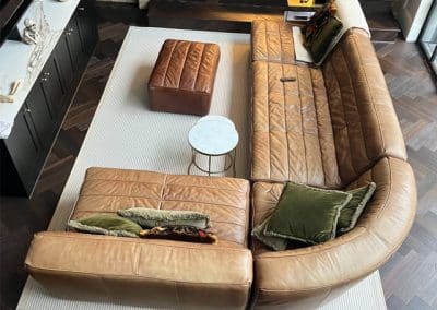 leather sofa dyeing